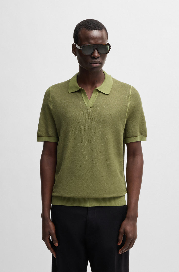 BOSS Sweaters Regular Fit in Cotton Mix - H-JIANLUCA 10270172 01-50537654- Concorde Fashion#color_green-311