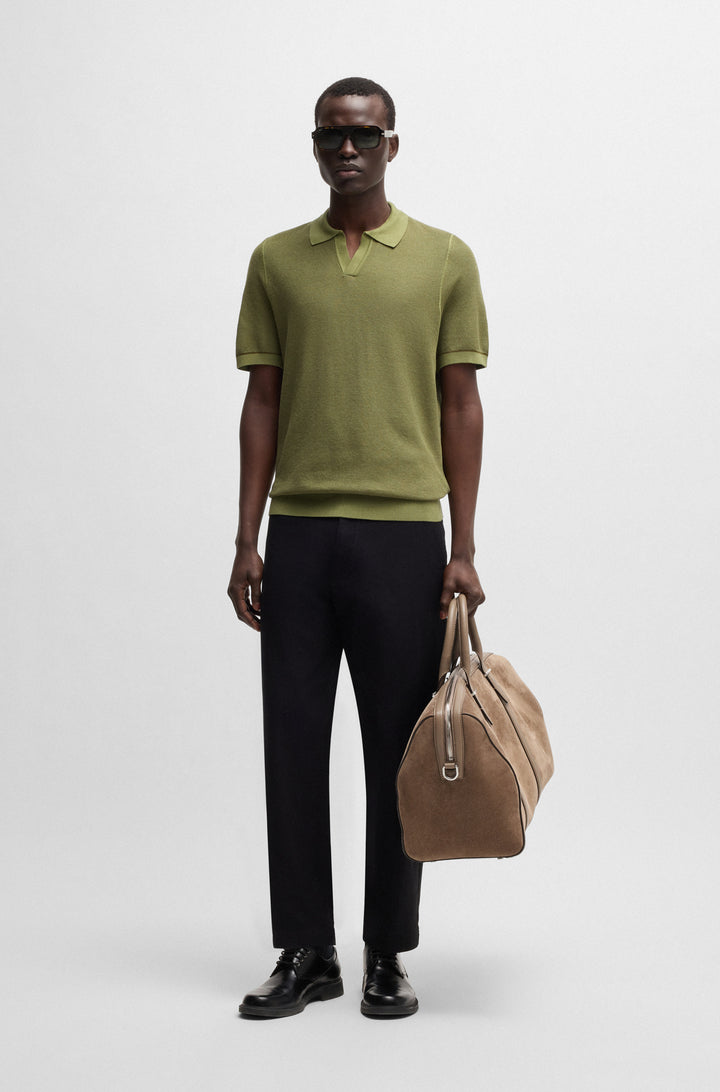 BOSS Sweaters Regular Fit in Cotton Mix - H-JIANLUCA 10270172 01-50537654- Concorde Fashion#color_green-311