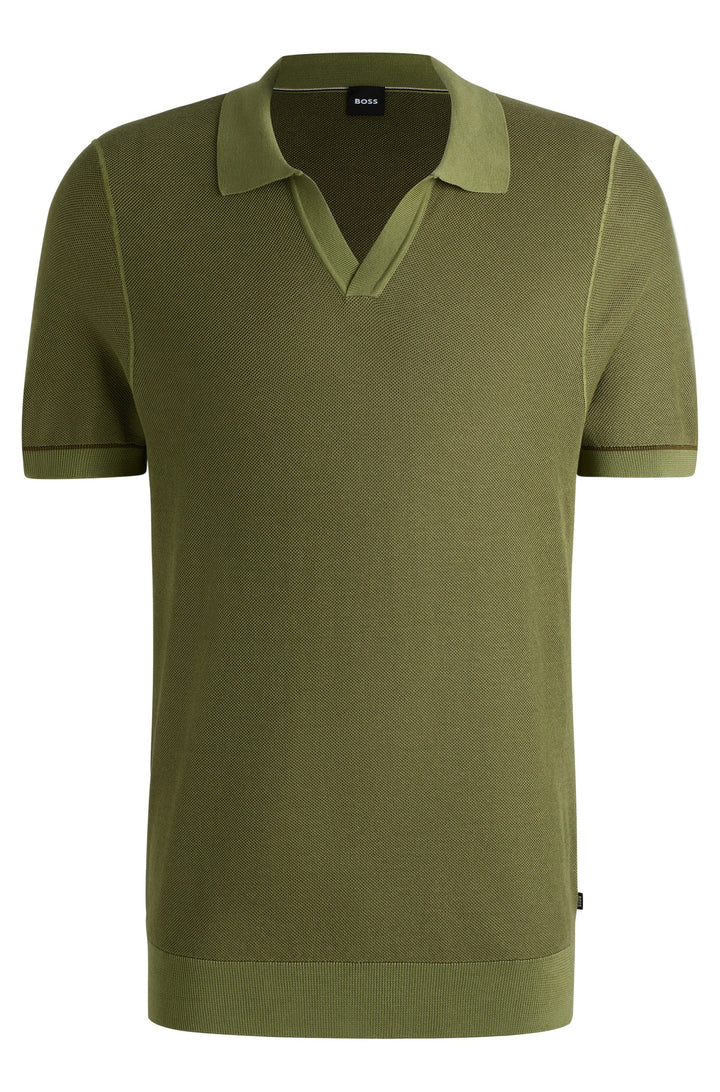 BOSS Sweaters Regular Fit in Cotton Mix - H-JIANLUCA 10270172 01-50537654- Concorde Fashion#color_green-311