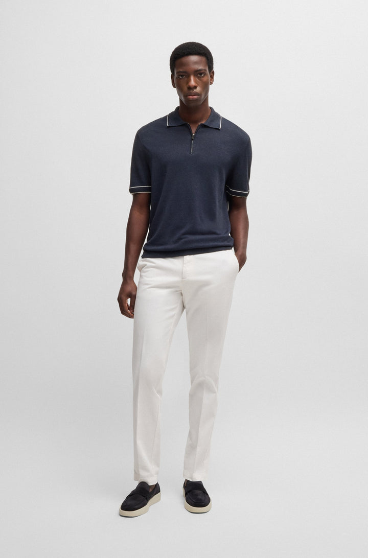 BOSS Sweaters Regular Fit - H-JIOVANOTTO 50537640- Concorde Fashion#color_navy-404