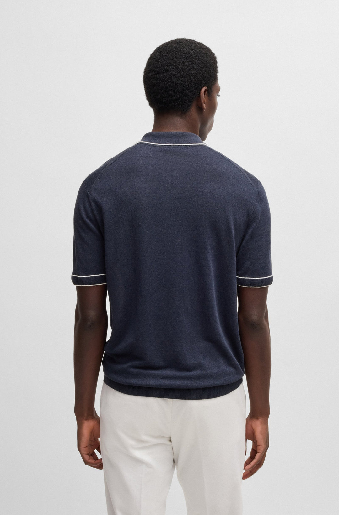 BOSS Sweaters Regular Fit - H-JIOVANOTTO 50537640- Concorde Fashion#color_navy-404