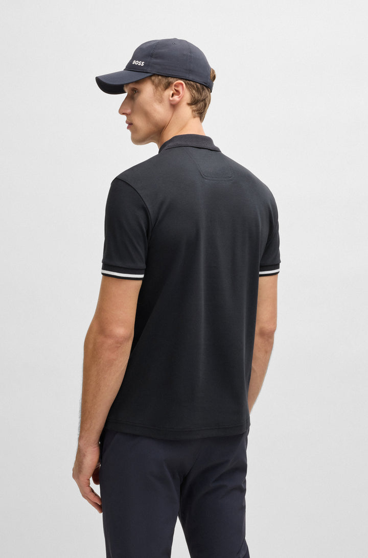 BOSS Polos Regular Fit in Cotton - PADDY LUX HERITAGE 10270235 01-50538185- Concorde Fashion#color_navy-402