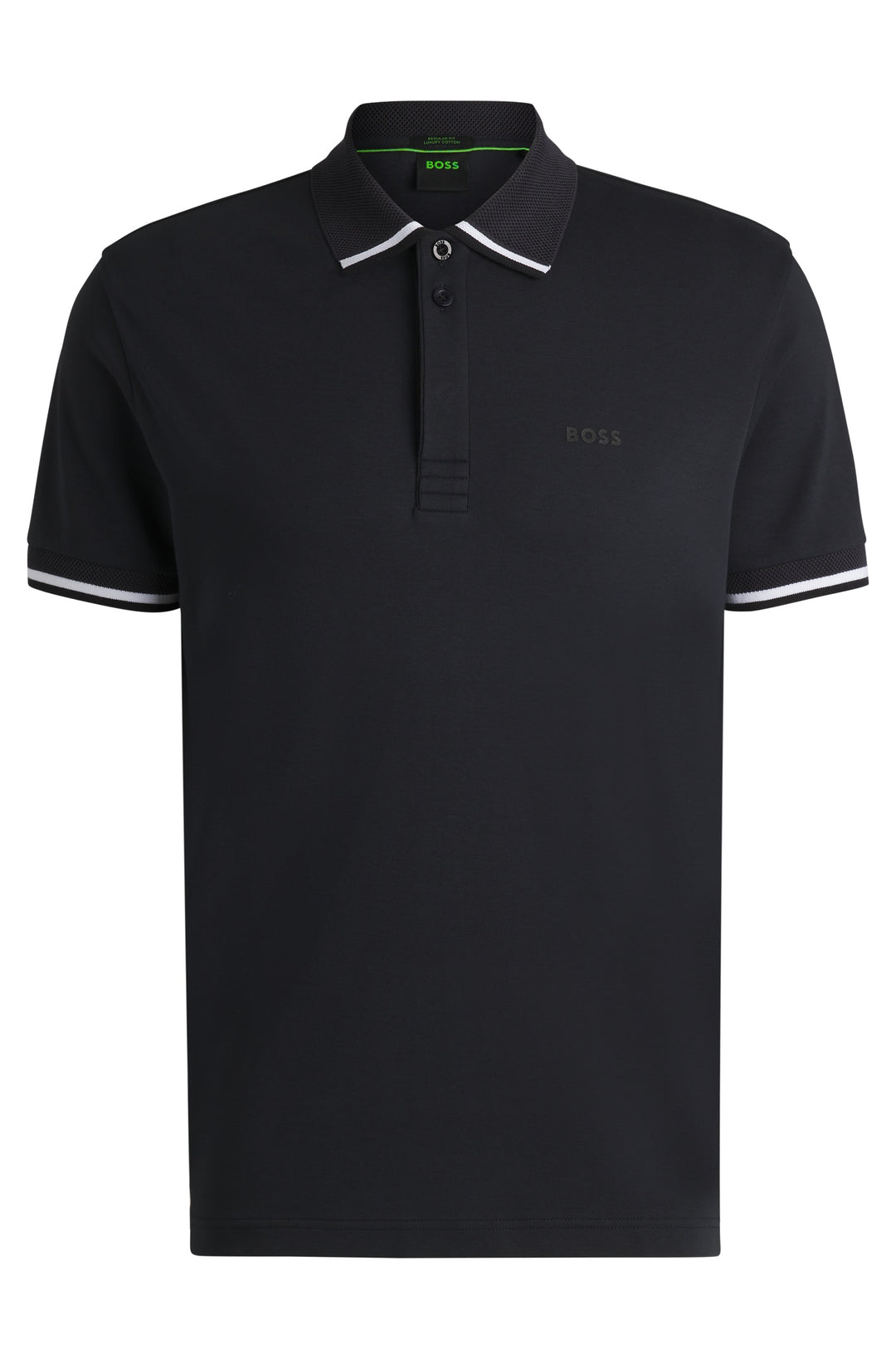 BOSS Polos Regular Fit in Cotton - PADDY LUX HERITAGE 10270235 01-50538185- Concorde Fashion#color_navy-402