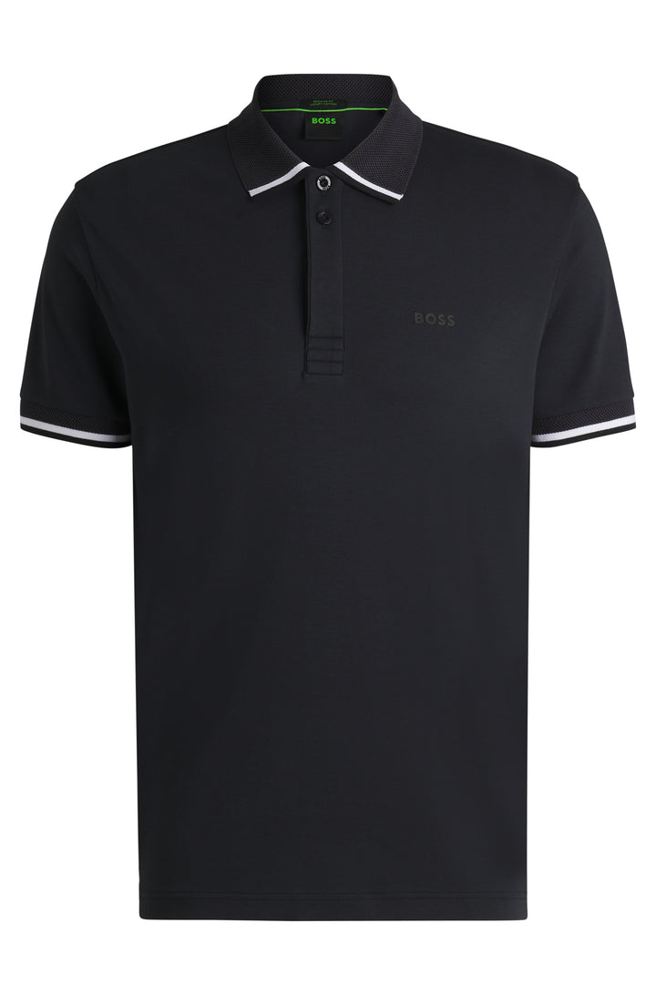 BOSS Polos Regular Fit in Cotton - PADDY LUX HERITAGE 10270235 01-50538185- Concorde Fashion#color_navy-402