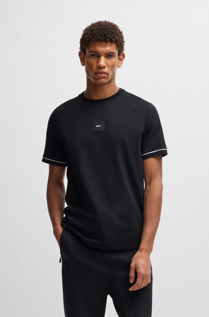 BOSS T-Shirts Regular Fit - TEE RIB AC 50537846- Concorde Fashion#color_black-001
