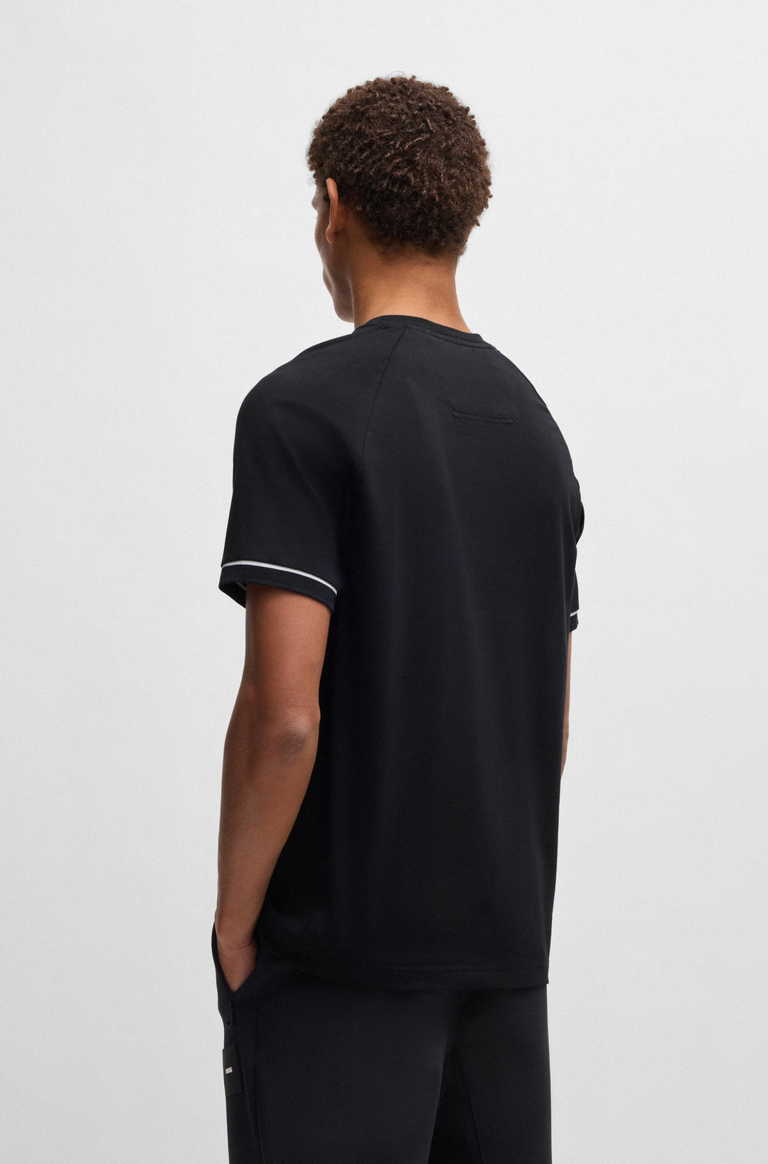 BOSS T-Shirts Regular Fit - TEE RIB AC 50537846- Concorde Fashion#color_black-001