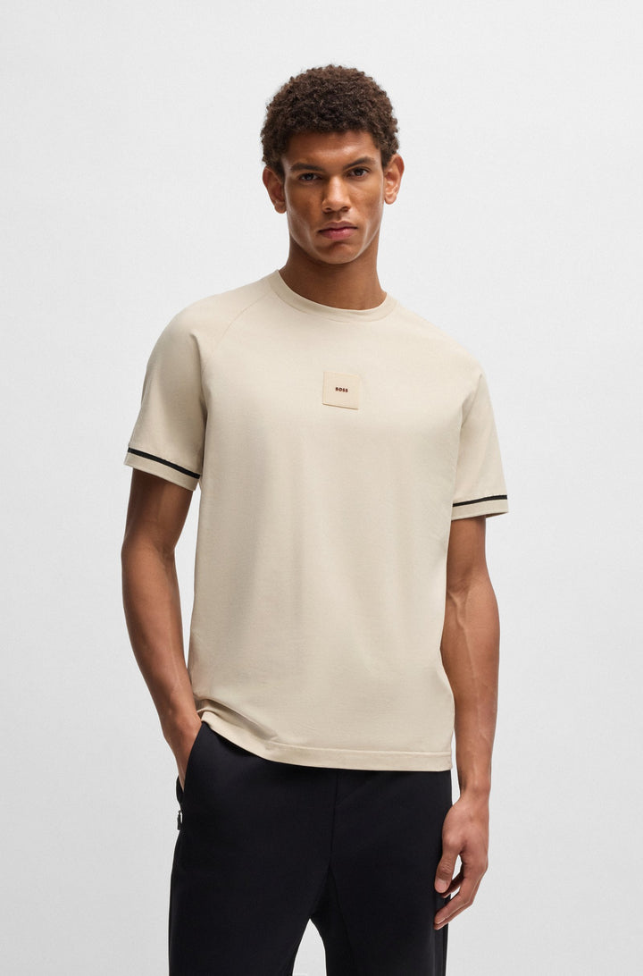 BOSS T-Shirts Regular Fit - TEE RIB AC 50537846- Concorde Fashion#color_beige-284