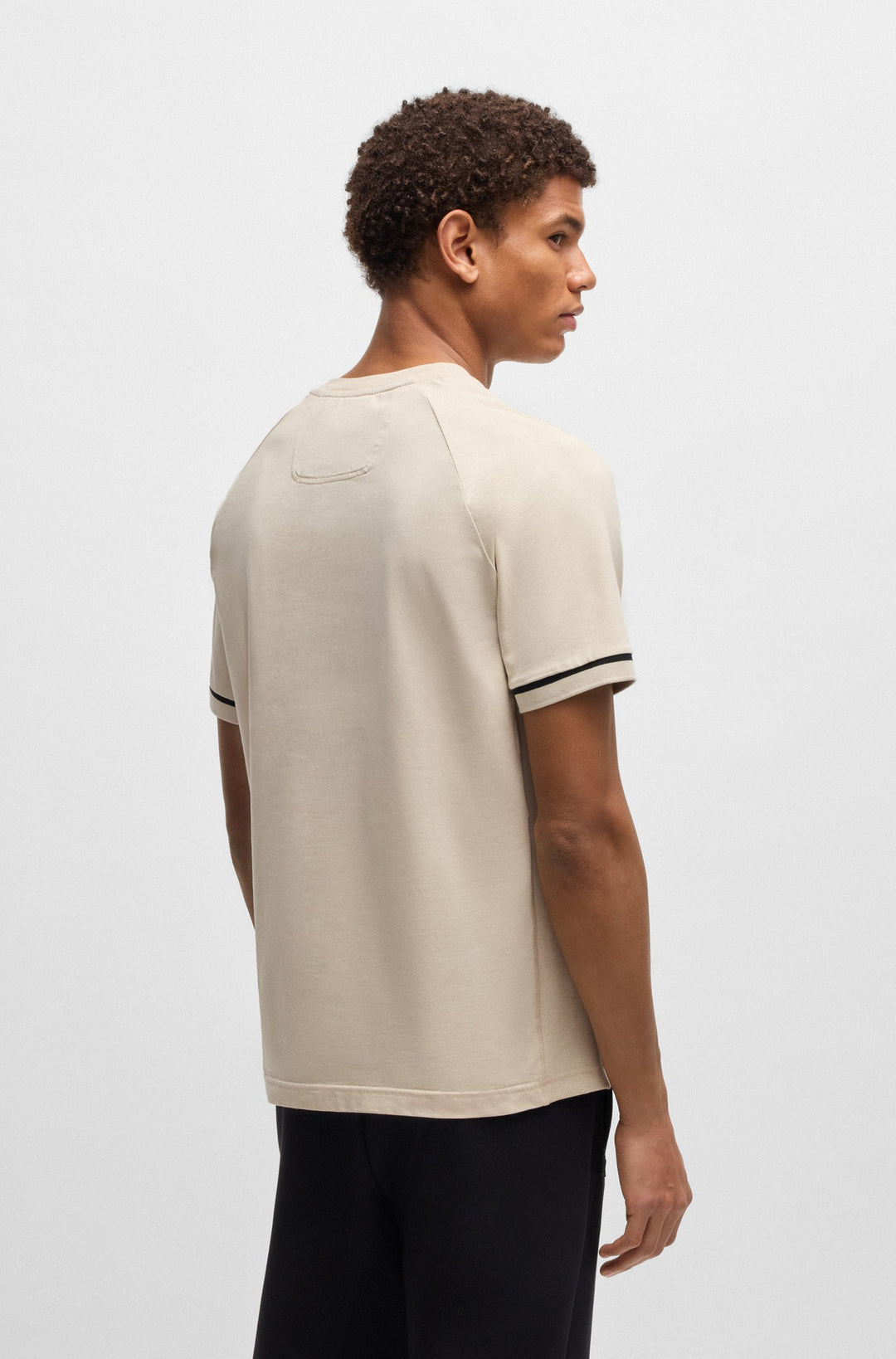 BOSS T-Shirts Regular Fit - TEE RIB AC 50537846- Concorde Fashion#color_beige-284
