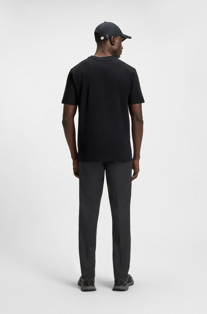 BOSS T-Shirts Regular Fit in Cotton Mix - TEE GRAPHIC HERITAGE 10270243 01-50537847- Concorde Fashion#color_black-001