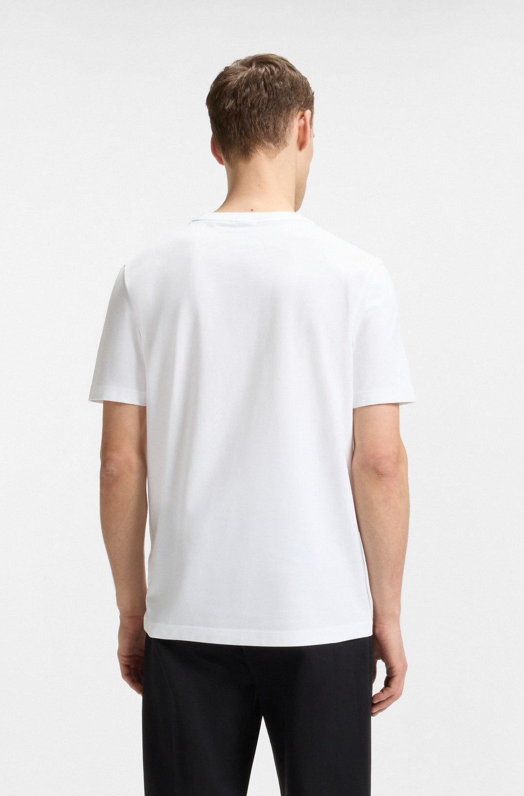 BOSS T-Shirts Regular Fit in Cotton Mix - TEE GRAPHIC HERITAGE 10270243 01-50537847- Concorde Fashion#color_white-100