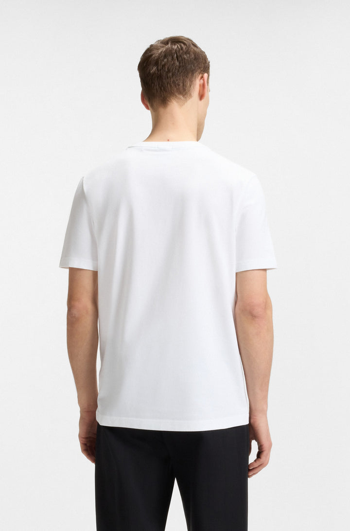 BOSS T-Shirts Regular Fit in Cotton Mix - TEE GRAPHIC HERITAGE 10270243 01-50537847- Concorde Fashion#color_white-100