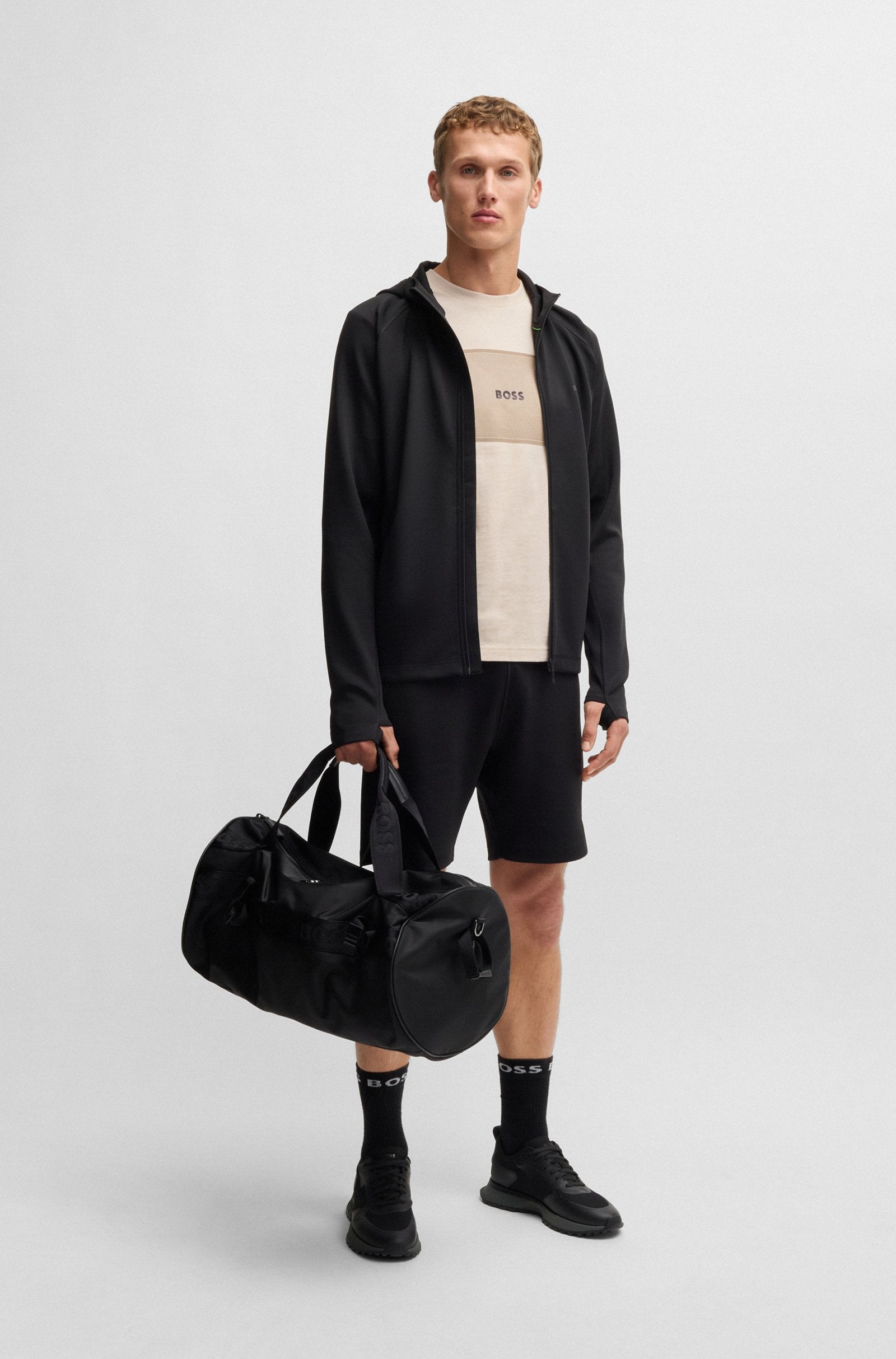 BOSS T-Shirts Regular Fit - TEE LOGO RIB 50538096 from