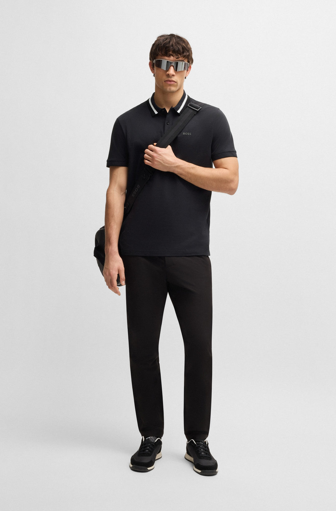 BOSS Polos Regular Fit in Cotton - PADDY AP HERITAGE 10270351 01-50538101- Concorde Fashion#color_navy-402