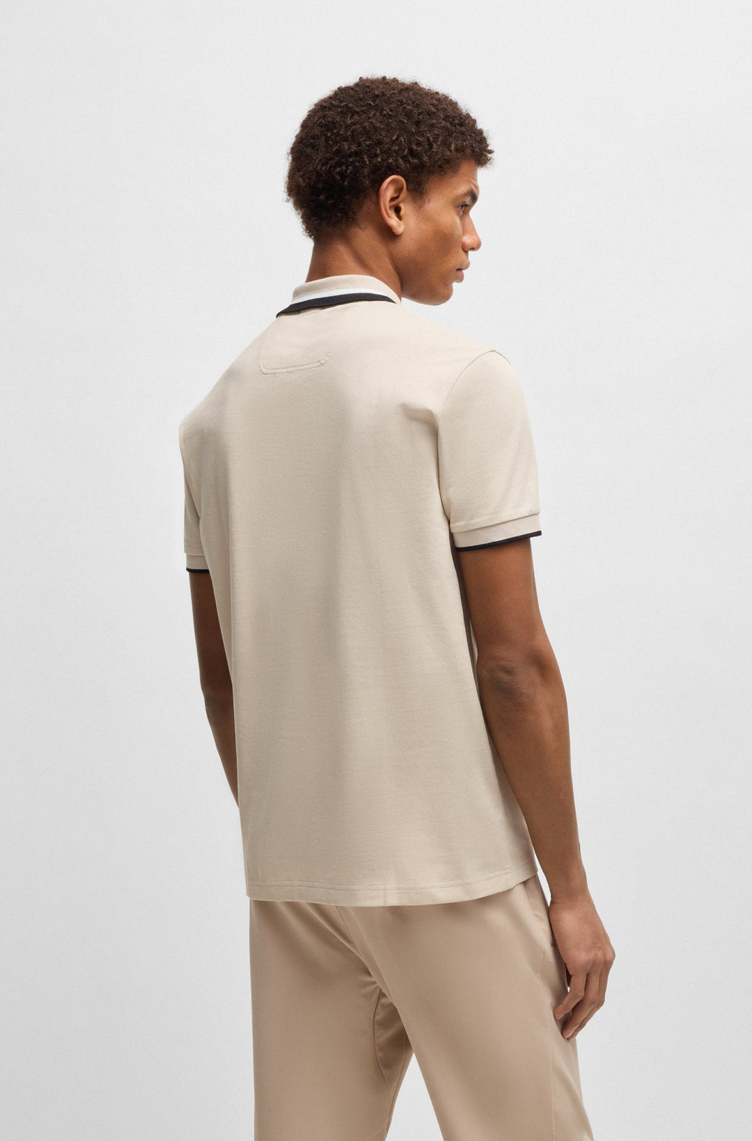 BOSS Polos Regular Fit in Cotton - PADDY AP HERITAGE 10270351 01-50538101- Concorde Fashion#color_beige-284