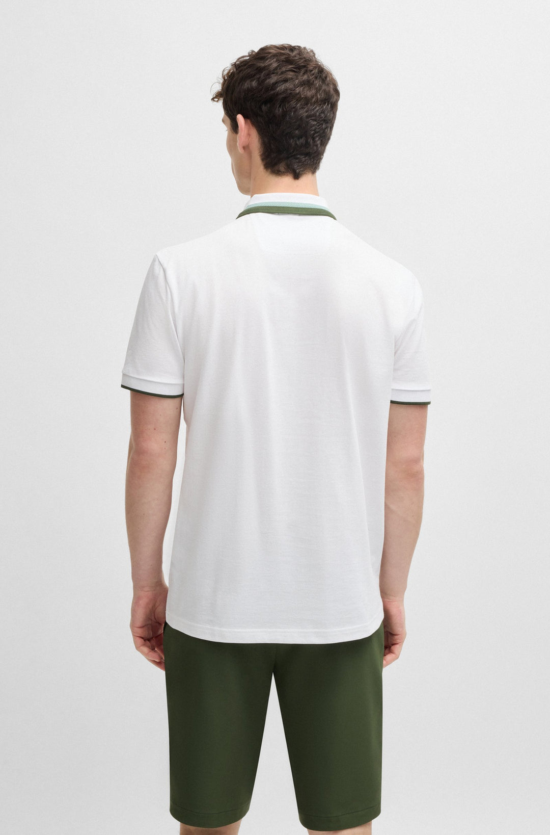 BOSS Polos Regular Fit in Cotton - PADDY AP HERITAGE 10270351 01-50538101- Concorde Fashion#color_white-100