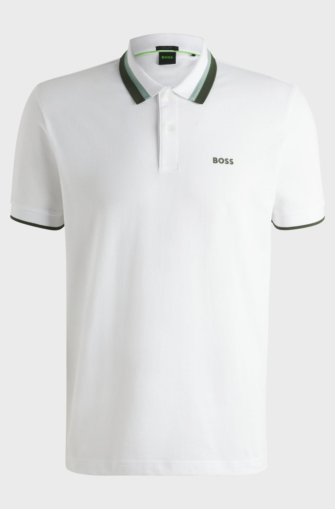 BOSS Polos Regular Fit in Cotton - PADDY AP HERITAGE 10270351 01-50538101- Concorde Fashion#color_white-100