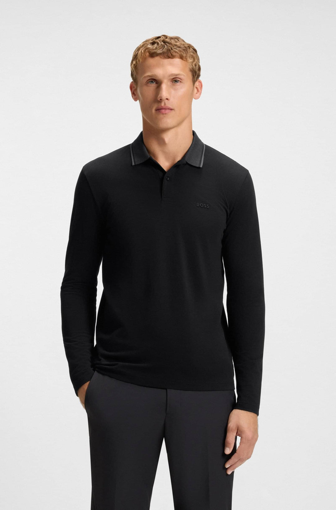 BOSS Polos Regular Fit - PL_LEAGUE PLISY 50548970- Concorde Fashion#color_black-001