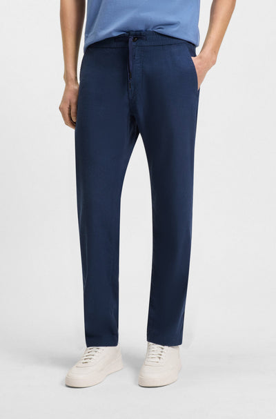 BOSS Trousers  in Linen Mix - SANDERSON-L 10270448 01-50536881- Concorde Fashion#color_blue-466