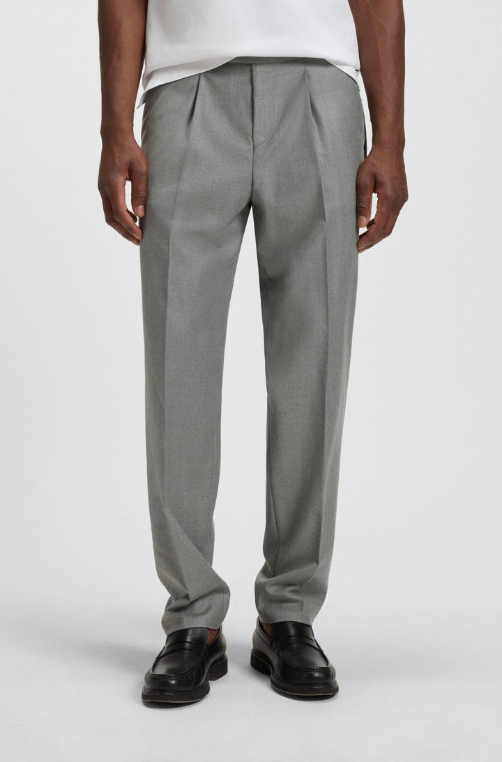 BOSS Trousers Tapered Fit - C-PERINO-PL-DTL-254 50551829- Concorde Fashion#color_silver-041