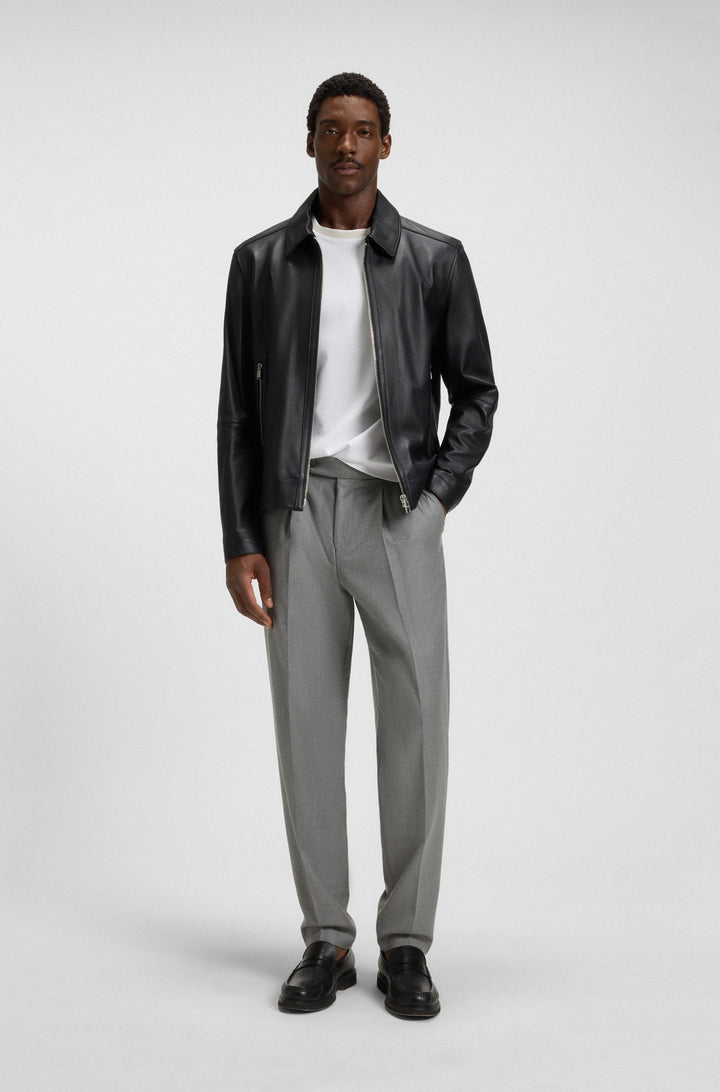 BOSS Trousers Tapered Fit - C-PERINO-PL-DTL-254 50551829- Concorde Fashion#color_silver-041