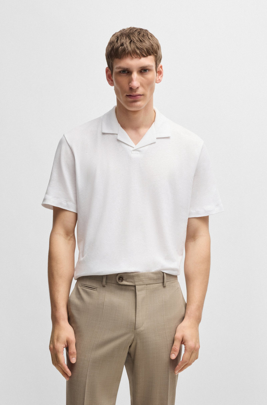 BOSS Polos Regular Fit - H-PONTI 28 50537502- Concorde Fashion#color_white-100