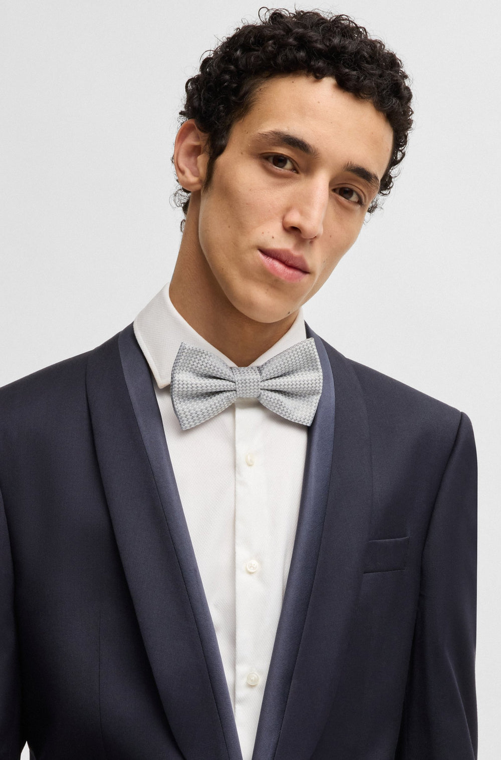 BOSS Ties  - H-B.TIE BIGIOTTO 242 50539004- Concorde Fashion#color_silver-041