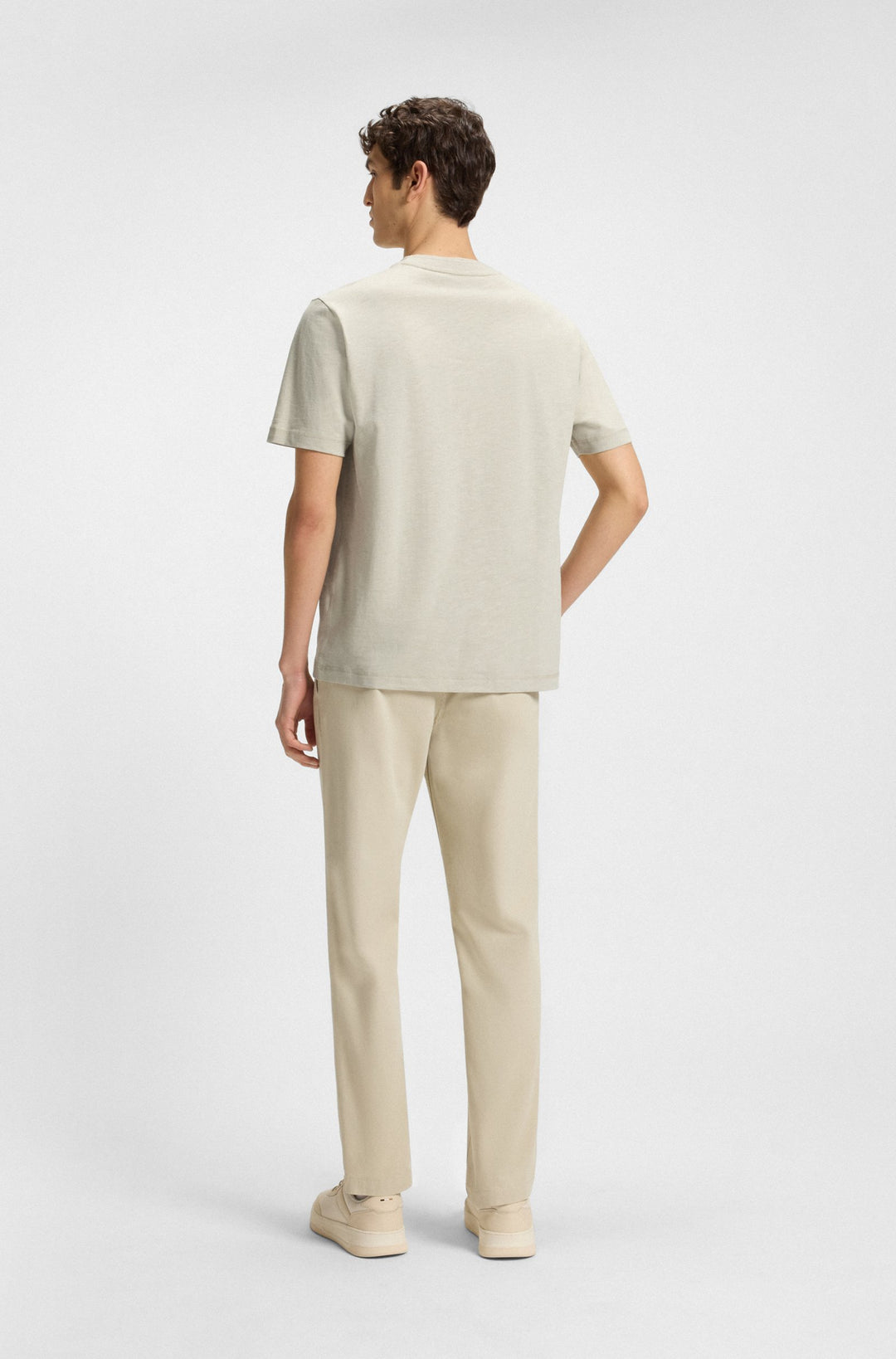 BOSS T-Shirts Relaxed Fit - TE_LINENLOGO 50536729- Concorde Fashion#color_beige-271