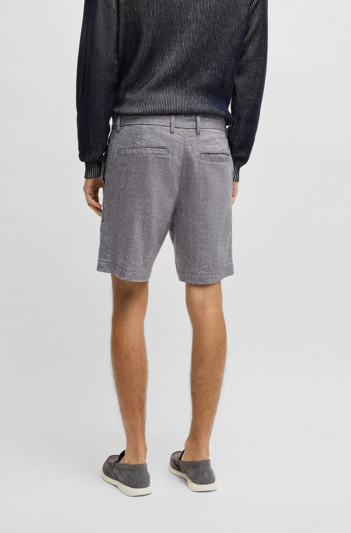 BOSS Shorts Regular Fit in Polyester Mix - C-KANE-RDS-SHORTS 10270605 01-50538016- Concorde Fashion#color_navy-404