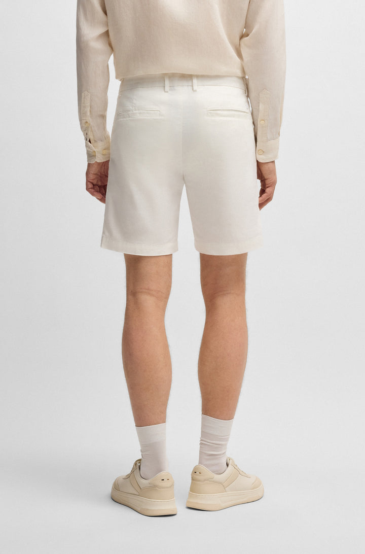 BOSS Shorts Regular Fit in Polyester Mix - C-KANE-RDS-SHORTS 10270605 01-50538016- Concorde Fashion#color_white-100