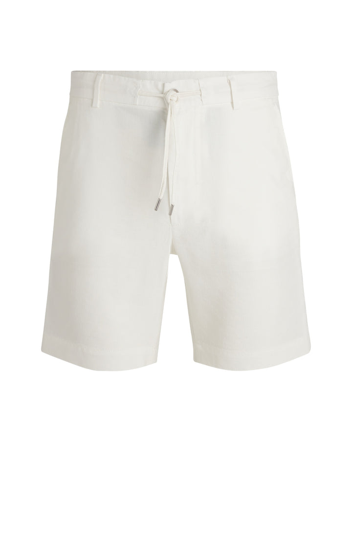 BOSS Shorts Regular Fit in Polyester Mix - C-KANE-RDS-SHORTS 10270605 01-50538016- Concorde Fashion#color_white-100