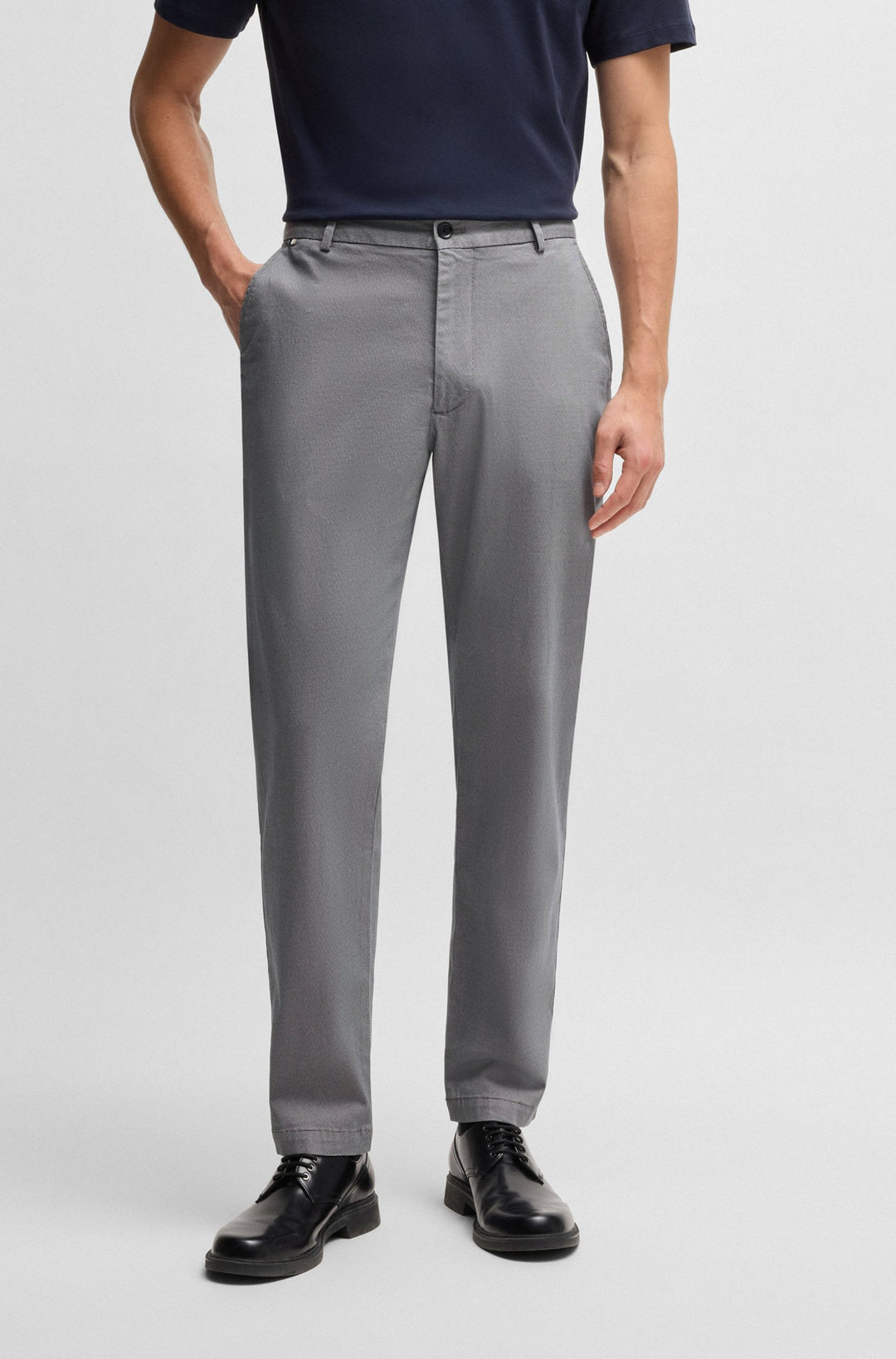 BOSS Trousers Regular Fit in Cotton Mix - H-KANE 10270631 01-50540906- Concorde Fashion#color_navy-404
