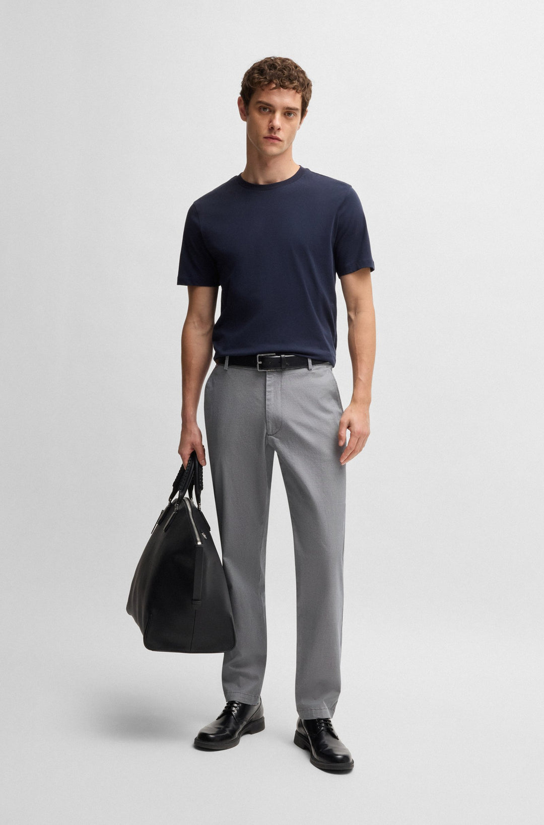 BOSS Trousers Regular Fit in Cotton Mix - H-KANE 10270631 01-50540906- Concorde Fashion#color_navy-404