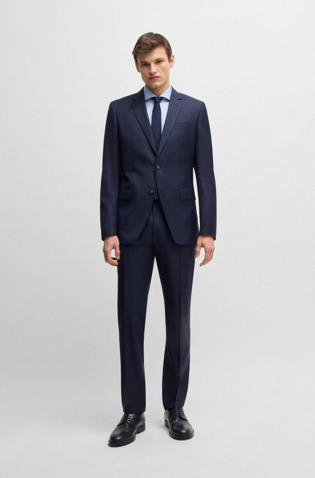 BOSS Formal Shirts Slim Fit - H-HANK-SPREAD-C1-222 50539081- Concorde Fashion#color_blue-450