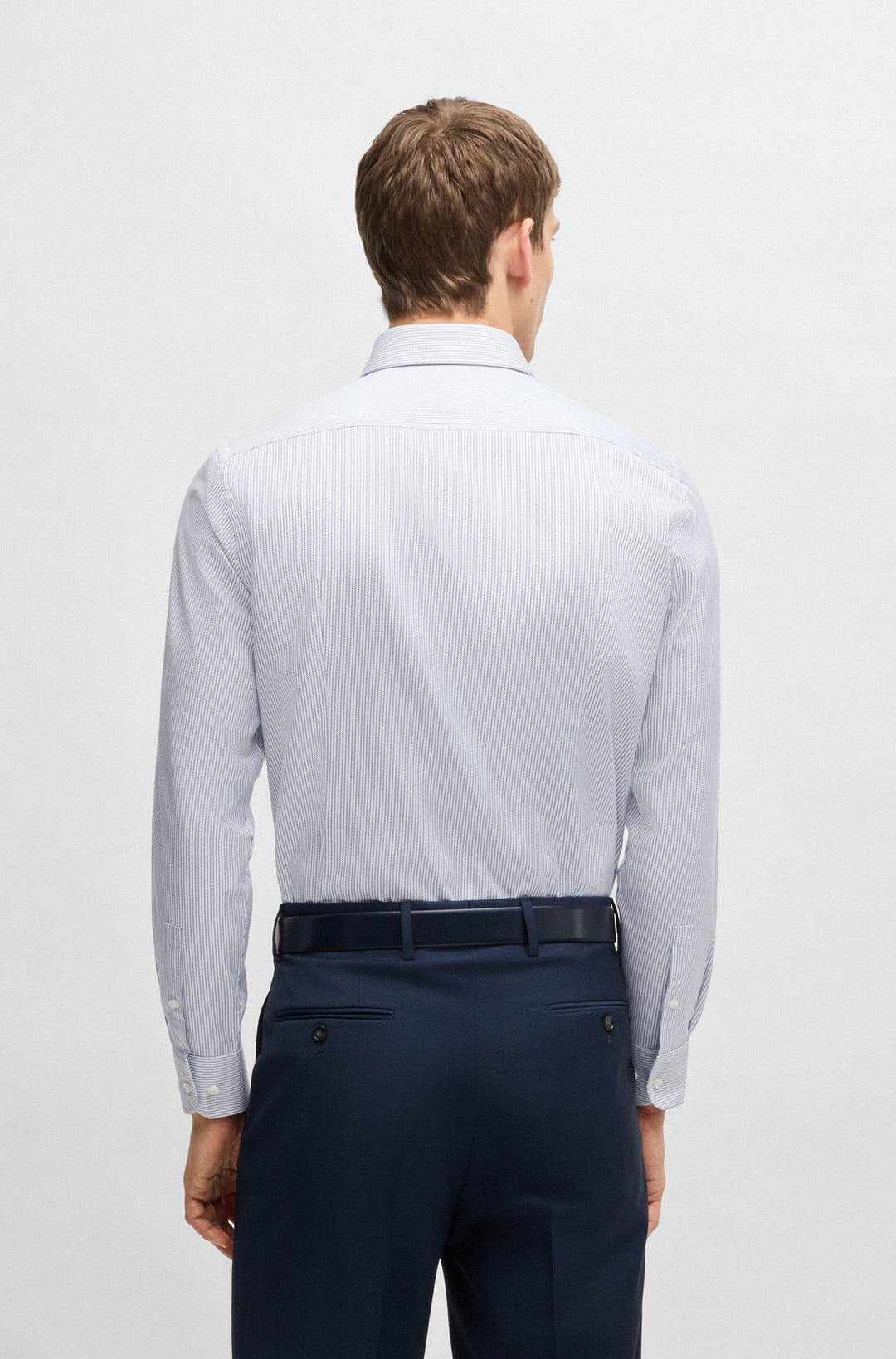 BOSS Formal Shirts Slim Fit - H-HANK-SPREAD-C1-222 50539082- Concorde Fashion#color_blue-430
