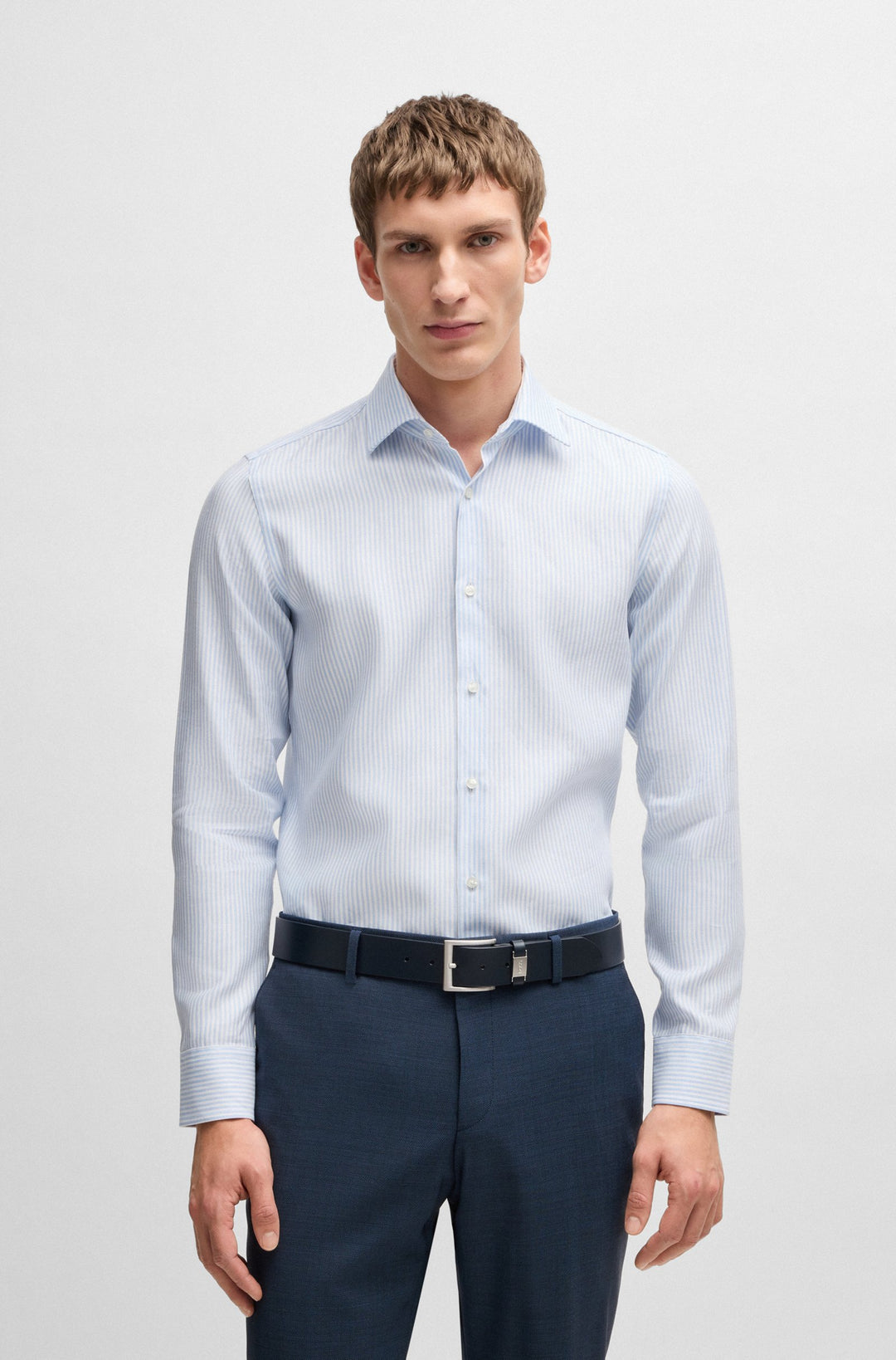 BOSS Casual Shirts Slim Fit - H-HANK-KENT-C1-214 50539206- Concorde Fashion#color_blue-450