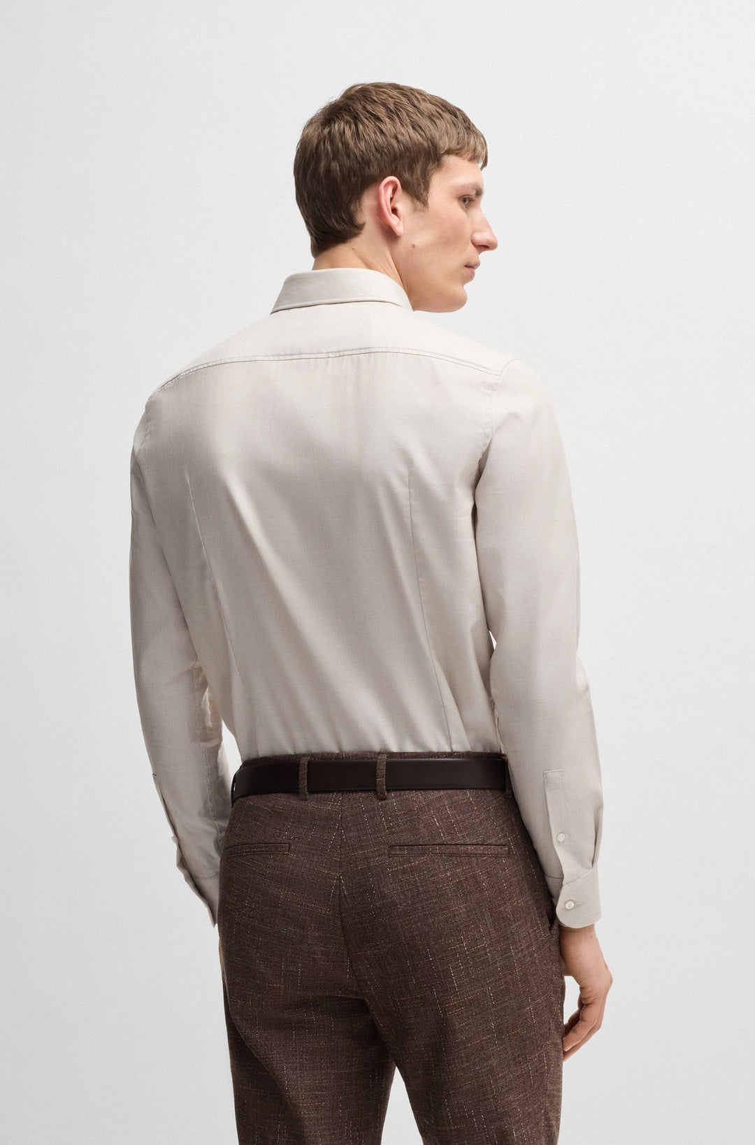 BOSS Formal Shirts Slim Fit - H-HANK-SPREAD-C1-222 50539203- Concorde Fashion#color_beige-275