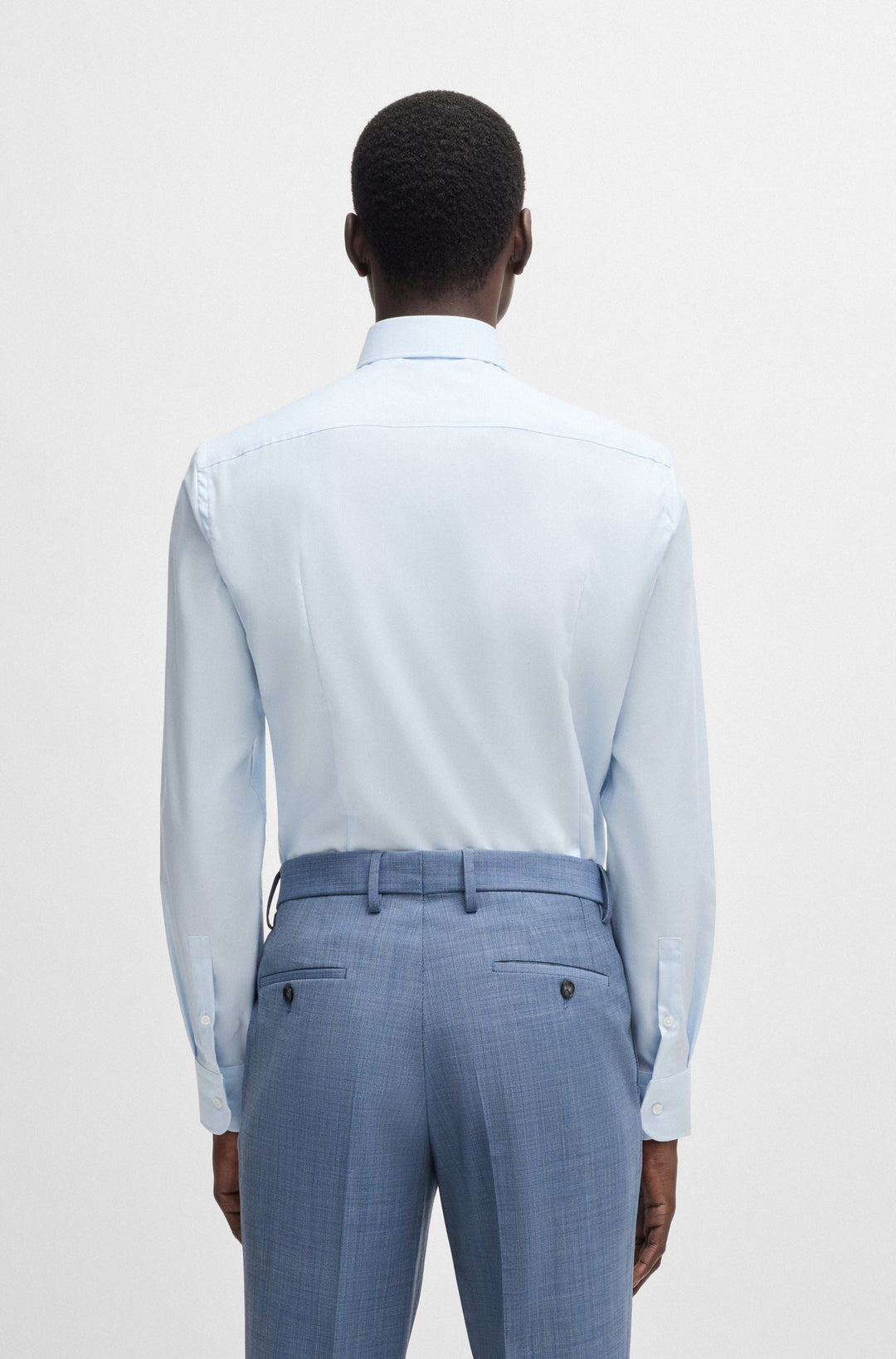BOSS Formal Shirts Slim Fit - H-HANK-SPREAD-C1-222 50539203- Concorde Fashion#color_blue-450