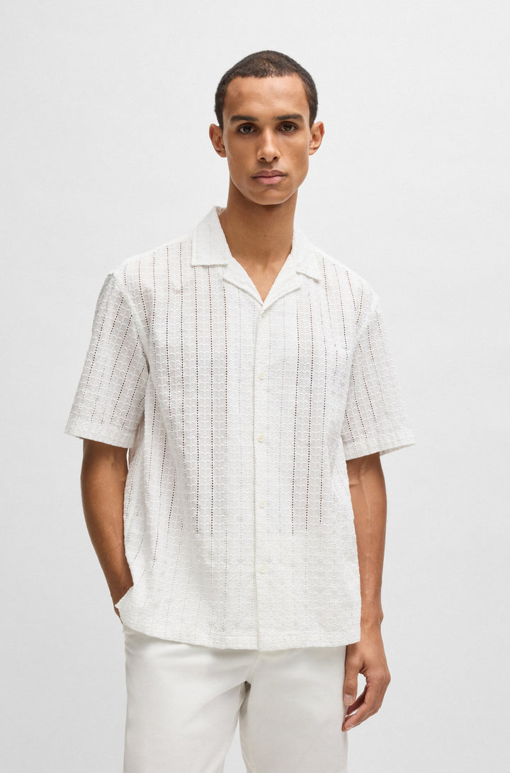 BOSS Casual Shirts Relaxed Fit - C-LARS-252 50539236- Concorde Fashion#color_white-100