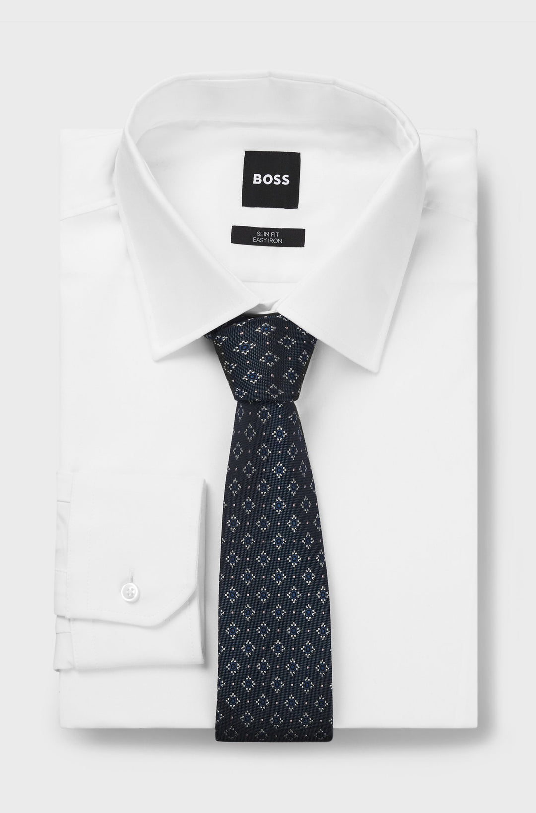 BOSS Ties  - H-TIE 7.5 CM-222 50538981- Concorde Fashion#color_blue-459