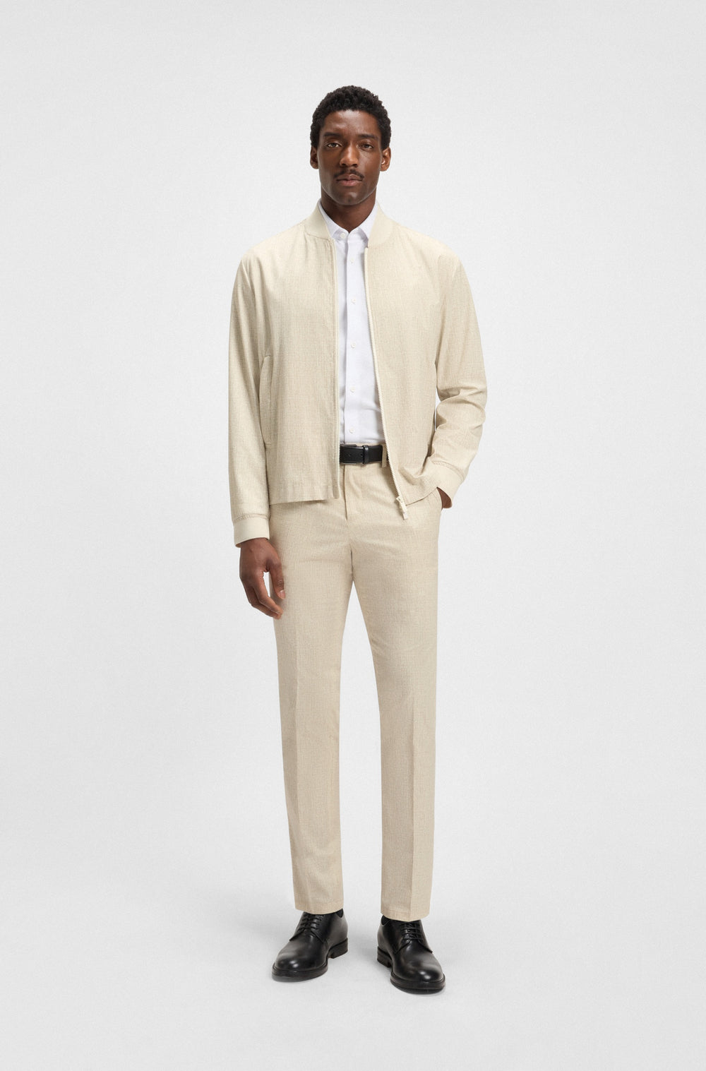 BOSS Blazers Modern Fit in Polyester - P-HANRY-BMB-WGPK252F 10270851 01-50539477- Concorde Fashion#color_white-131