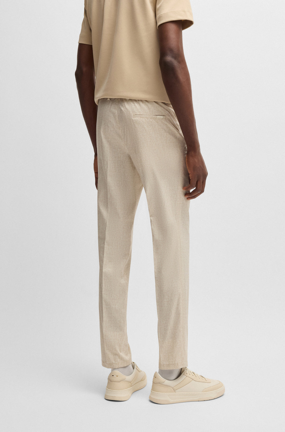 BOSS Trousers Slim Fit in Polyester - P-GENIUS-CW-WGPK252F 10270851 01-50539484- Concorde Fashion#color_white-131
