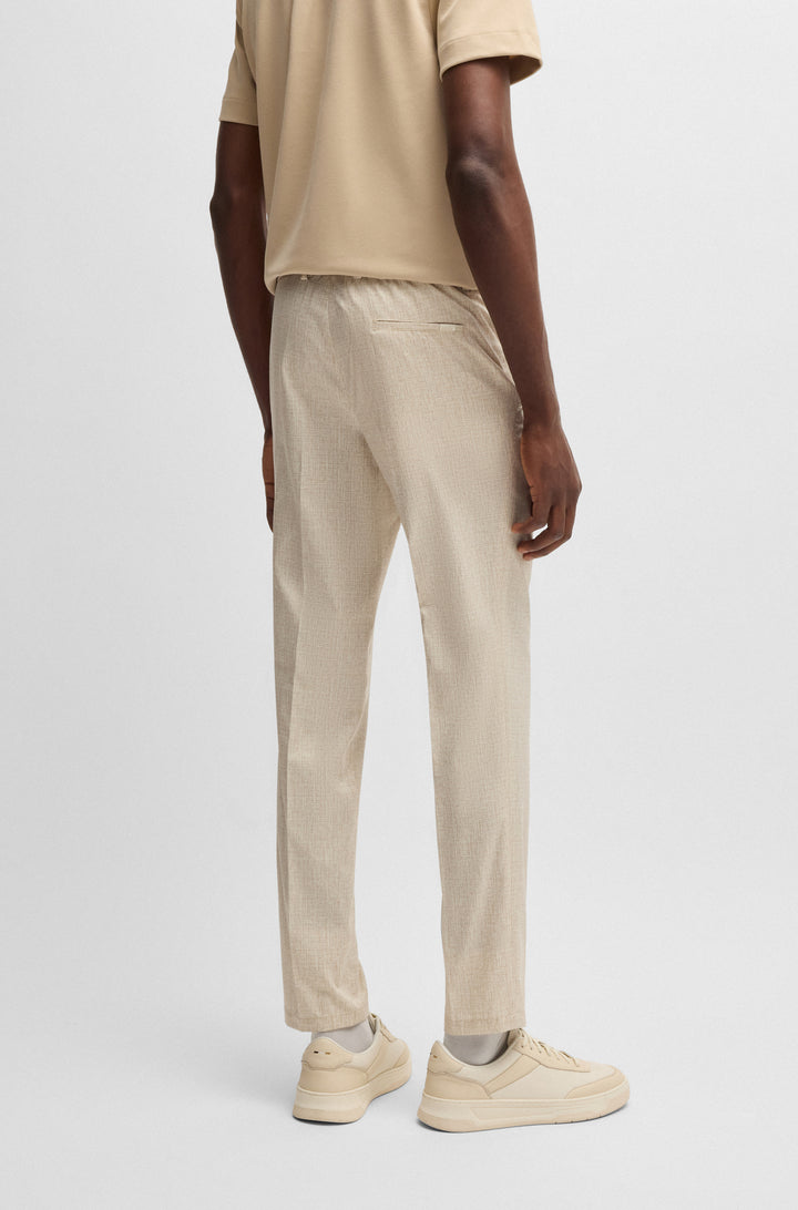 BOSS Trousers Slim Fit in Polyester - P-GENIUS-CW-WGPK252F 10270851 01-50539484- Concorde Fashion#color_white-131