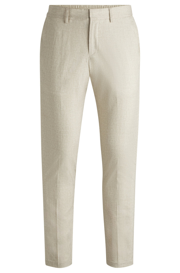 BOSS Trousers Slim Fit in Polyester - P-GENIUS-CW-WGPK252F 10270851 01-50539484- Concorde Fashion#color_white-131
