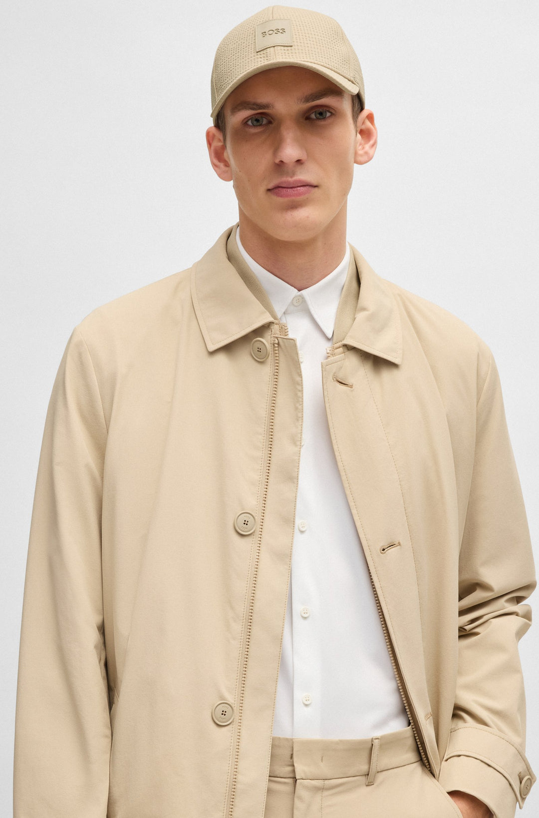 BOSS Hats  - ZED-SEERSUCKER 50539418- Concorde Fashion#color_beige-275
