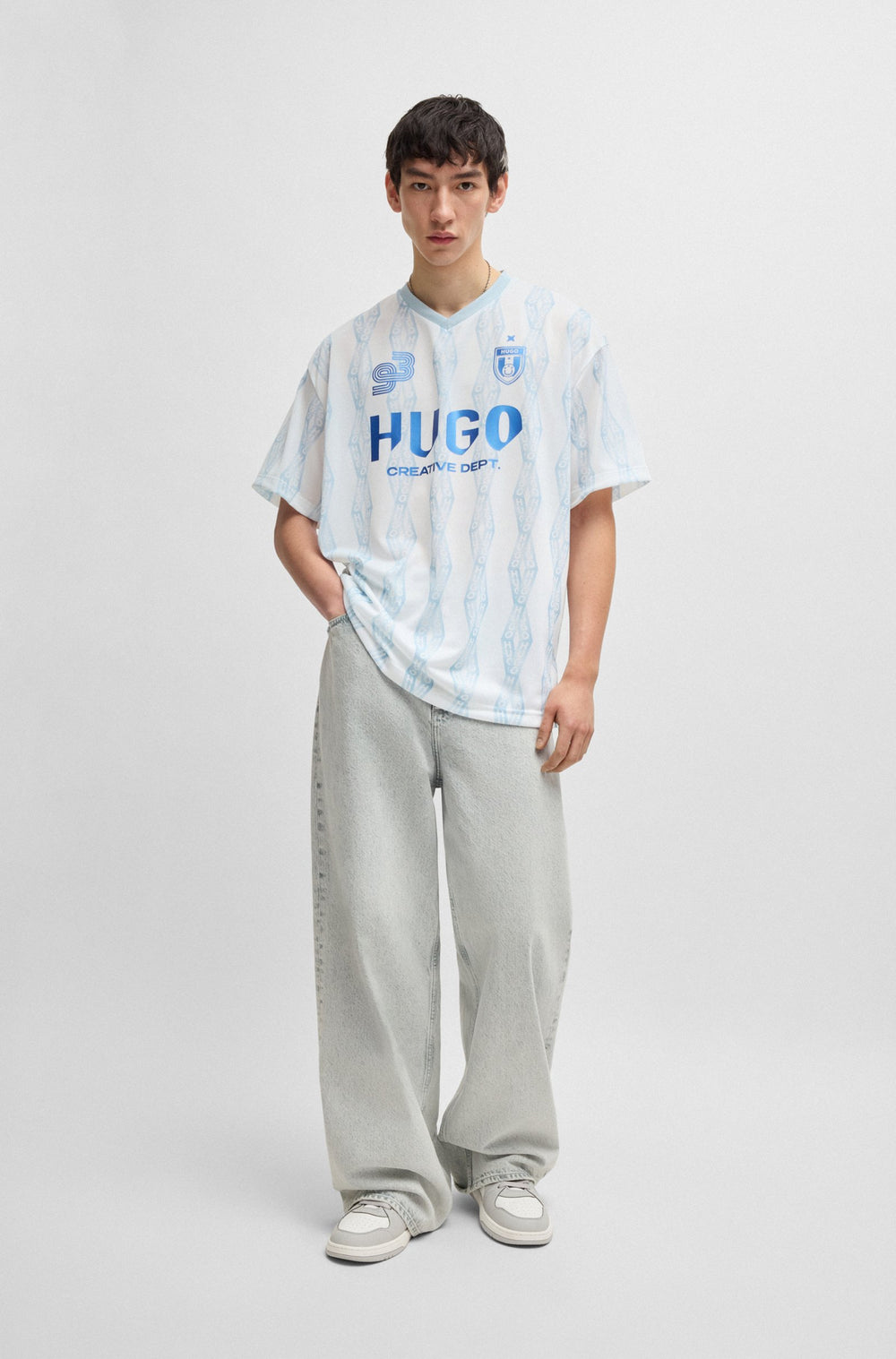 HUGO T-Shirts Oversize Fit - NOTBAL 50536080- Concorde Fashion#color_white-100