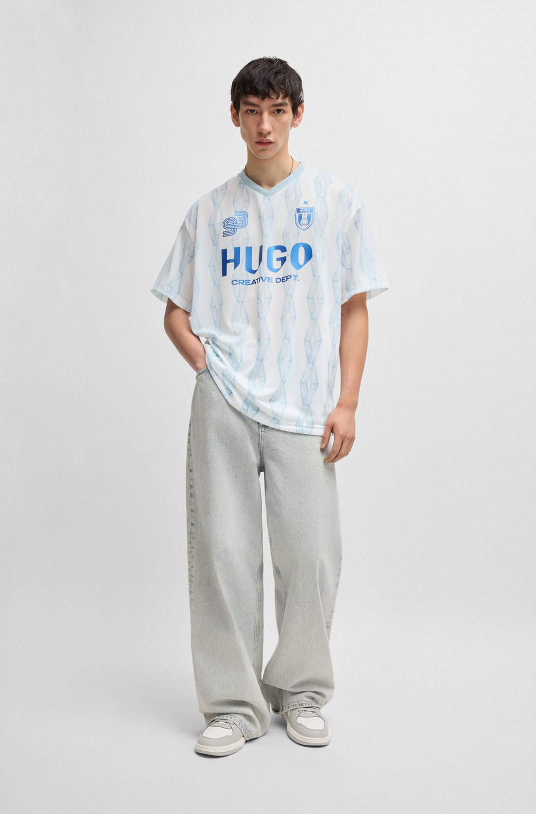 HUGO T-Shirts Oversize Fit - NOTBAL 50536080- Concorde Fashion#color_white-100