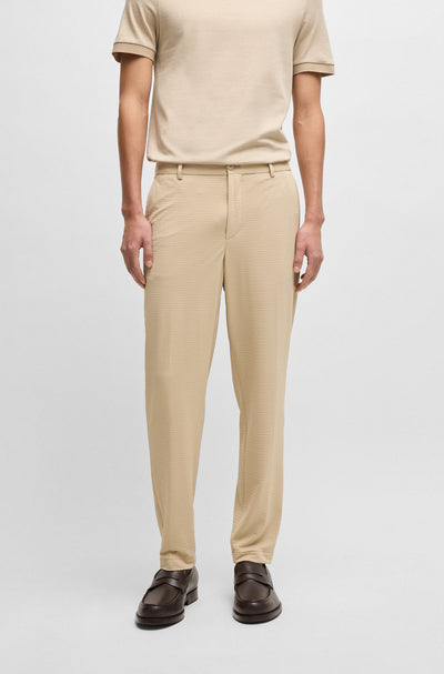 BOSS Trousers Tapered Fit in Nylon - P-PERIN-J-EL-WG-252 10271129 01-50540687- Concorde Fashion#color_beige-275