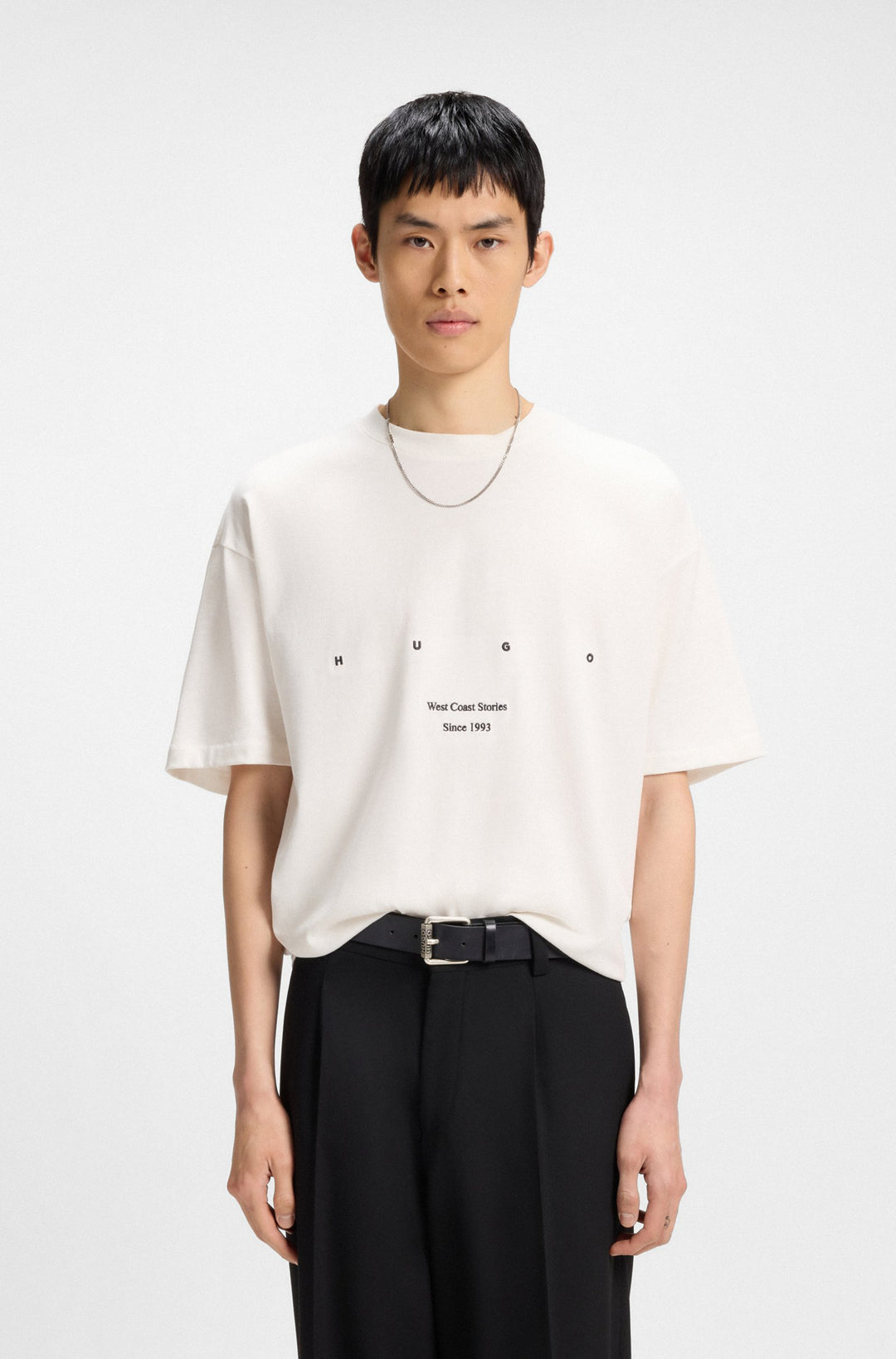 HUGO T-Shirts Oversize Fit - DUWRITE 50538958- Concorde Fashion#color_white-102