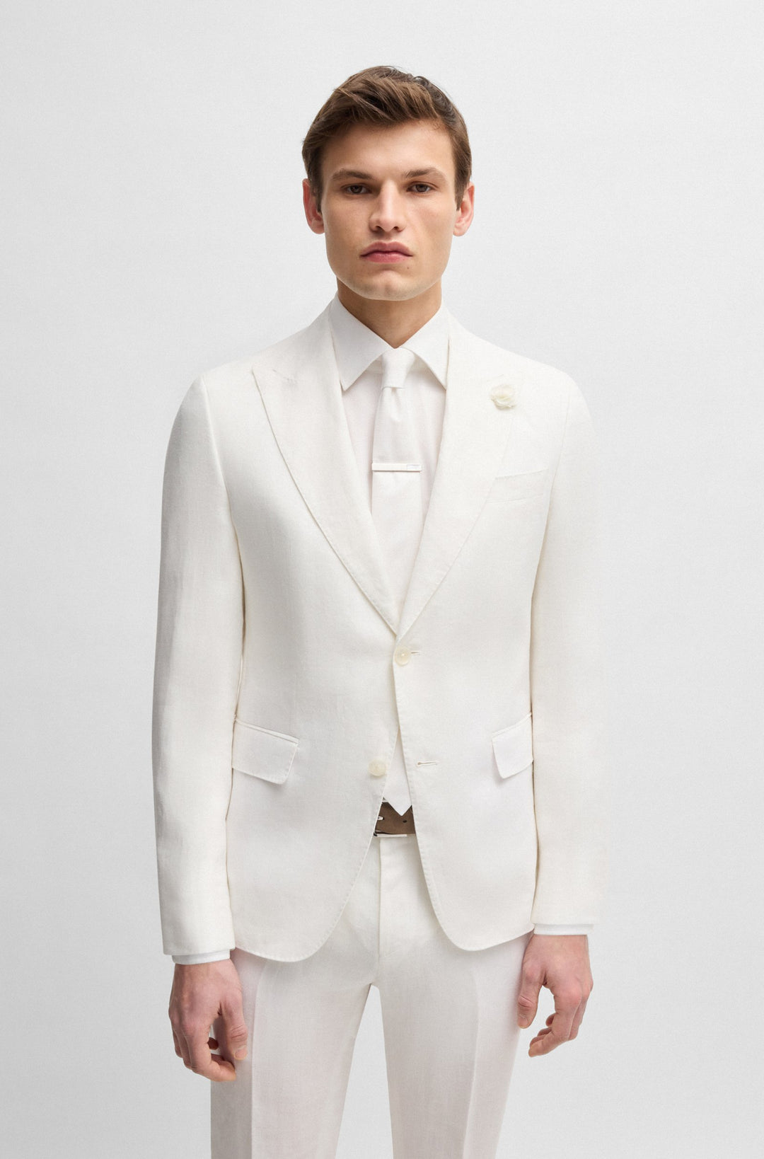 BOSS Blazers Slim Fit - C-HUGE-PEAK-252 50540516- Concorde Fashion#color_white-100