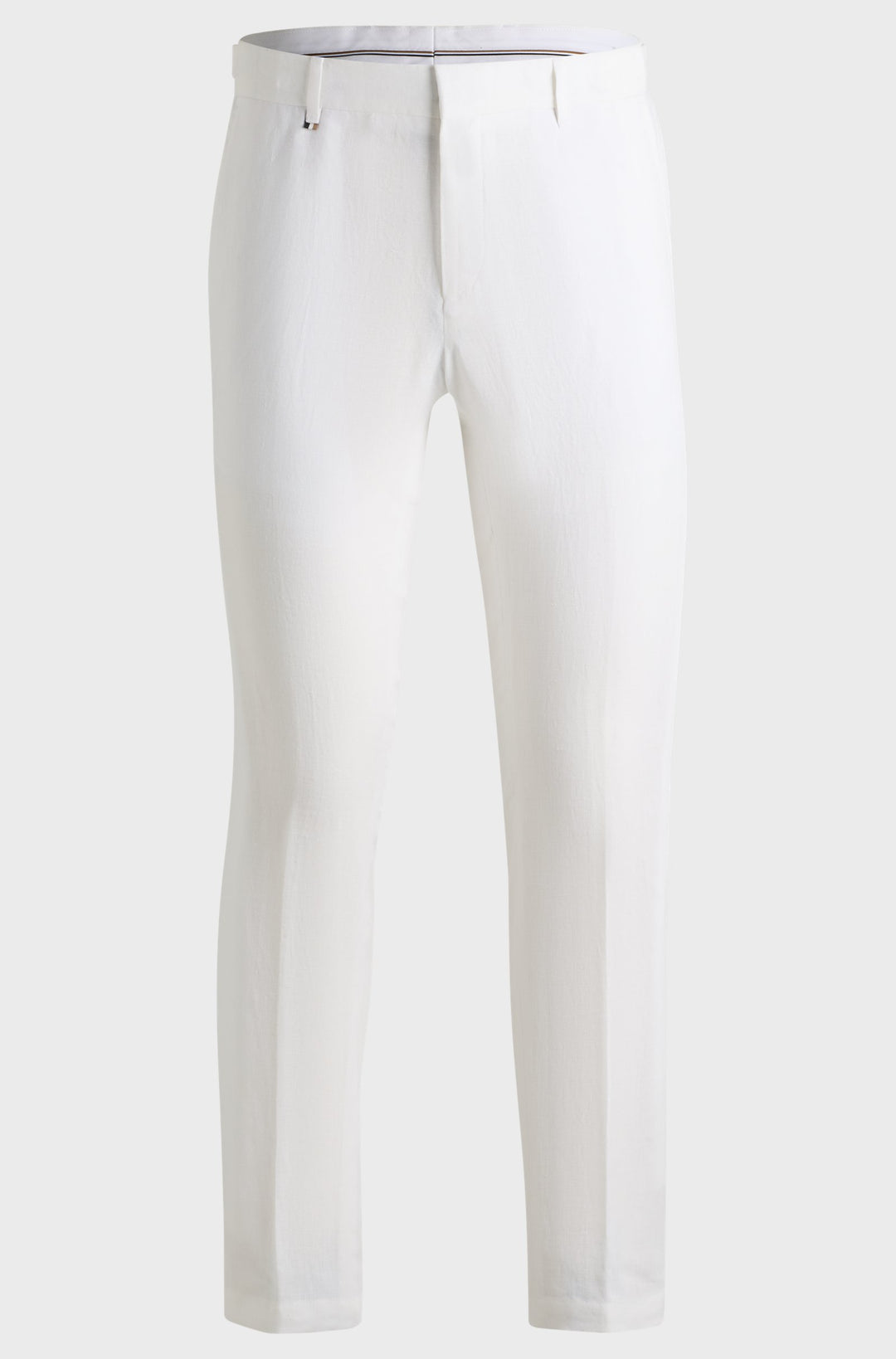 BOSS Trousers Slim Fit in Linen - C-GENIUS-DTL-252 10271178 01-50540518- Concorde Fashion#color_white-100